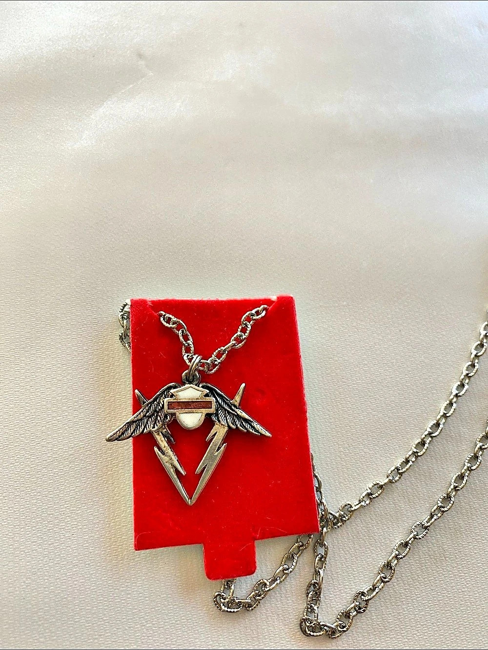 Harley-Davidson Winged Lightning Pendant Necklace